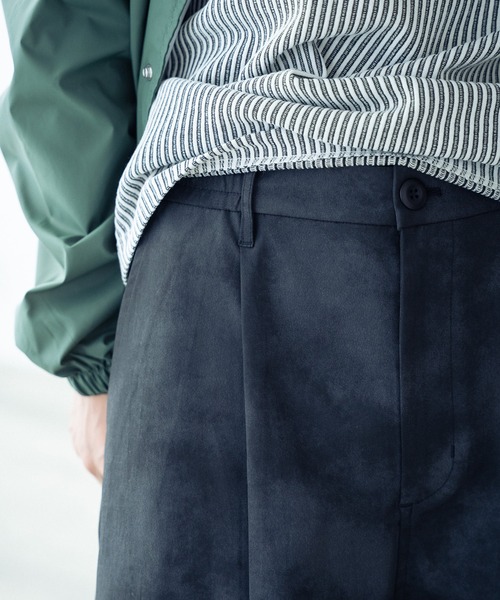 RATTLE TRAP(ラトルトラップ)の「フェイクレザーライクワンタックワイドイージーパンツ(その他パンツ・メンズ・オフホワイト/ブラック・L/M)」の12枚目の写真