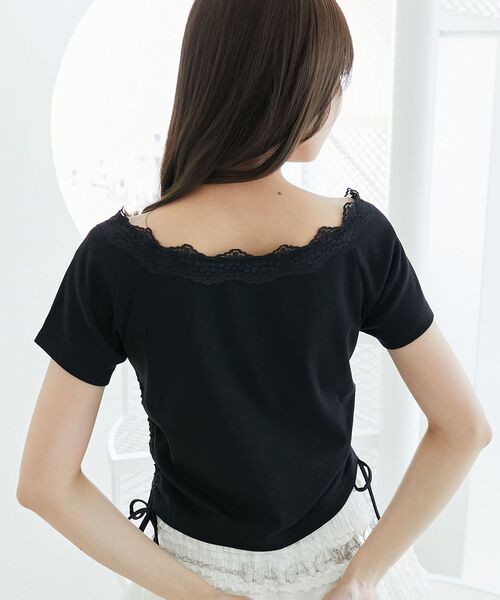 MAJESTIC LEGON(マジェスティックレゴン)の「キラキラエンジェルTシャツ(Tシャツ/カットソー・レディース・ブラック/オフホワイト/ブルー・MEDIUM)」の22枚目の写真