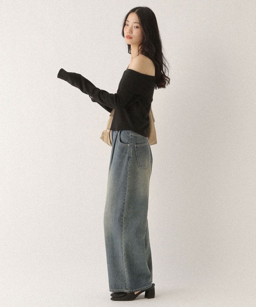 Heather（ヘザー）の「アシメデザインカットソー　592363（Tシャツ/カットソー・レディース・グレー/オフホワイト/ブラック・FREE）」の15枚目の写真