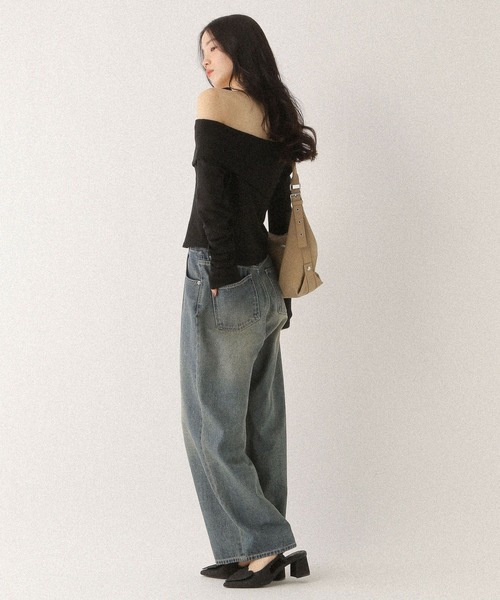 Heather（ヘザー）の「アシメデザインカットソー　592363（Tシャツ/カットソー・レディース・グレー/オフホワイト/ブラック・FREE）」の16枚目の写真