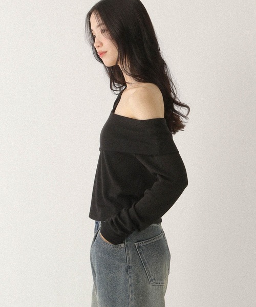 Heather（ヘザー）の「アシメデザインカットソー 592363（Tシャツ