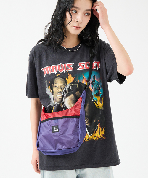 WILD THINGS（ワイルドシングス）の「【WILD THINGS/ワイルドシングス】2WAYナイロンショルダーL/BAG/ユニセックス【WEB限定】（ショルダーバッグ・メンズ・ブラック/グリーン/パープル/ブルー・フリー）」の3枚目の写真