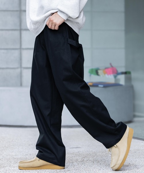 KANGOL カンゴール 別注コラボデニム・ツイルワイドテーパード