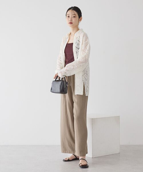 AMERICAN HOLIC(アメリカンホリック)の「レース長袖シャツ(シャツ/ブラウス・レディース・ネイビー/アイボリー/キャメル・M/L)」の7枚目の写真