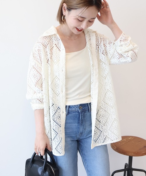 AMERICAN HOLIC（アメリカンホリック）の「レース長袖シャツ（シャツ