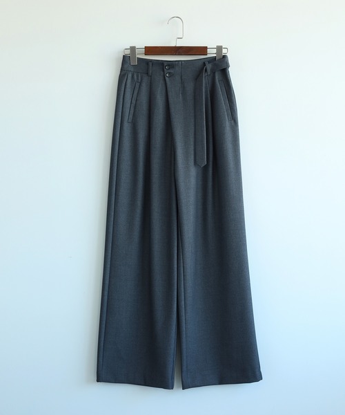 DECADE CLASSIC(ディケイド クラシック)の「【DECADE CLASSIC】リボンワイドフレアスラックス(スラックス・レディース・グレー・27inch/28inch/26inch)」の14枚目の写真