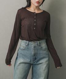 SENSE OF PLACE by URBAN RESEARCH | ヘンリーネックプレーンカットトップ(Tシャツ/カットソー)