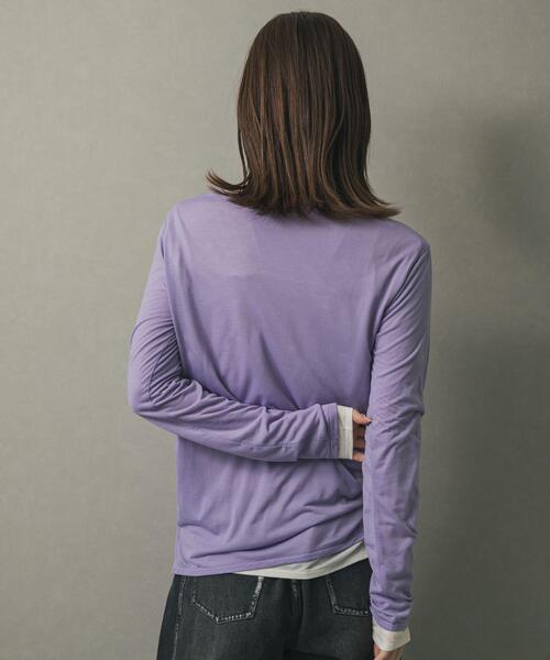 セール】ヘンリーネックプレーンカットトップ（Tシャツ/カットソー