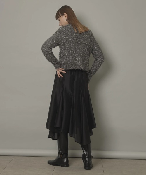 フラッグヤーンキラキラニットジャケット（ニット/セーター