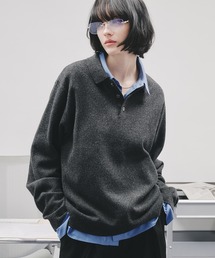 selle glant(ZOe)BASIC HIGH-GAUGE KNIT POLO/x[VbNnCQ[Wjbg|(jbg/Z[^[)