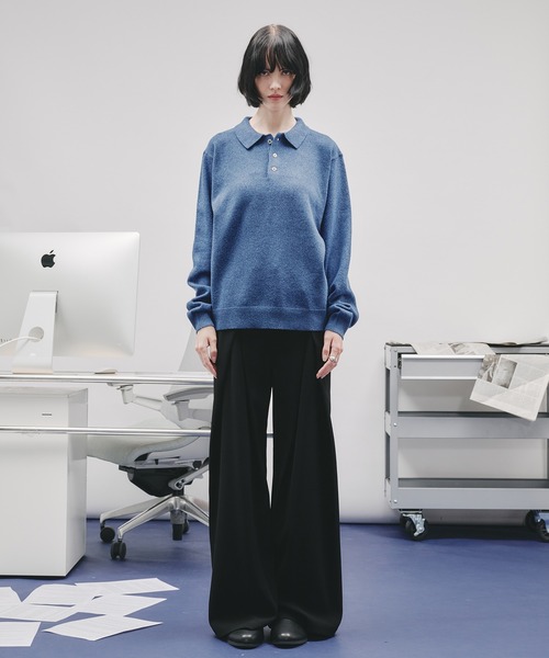 BASIC HIGH-GAUGE KNIT POLO/ベーシックハイゲージニットポロ