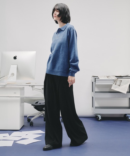 BASIC HIGH-GAUGE KNIT POLO/ベーシックハイゲージニットポロ