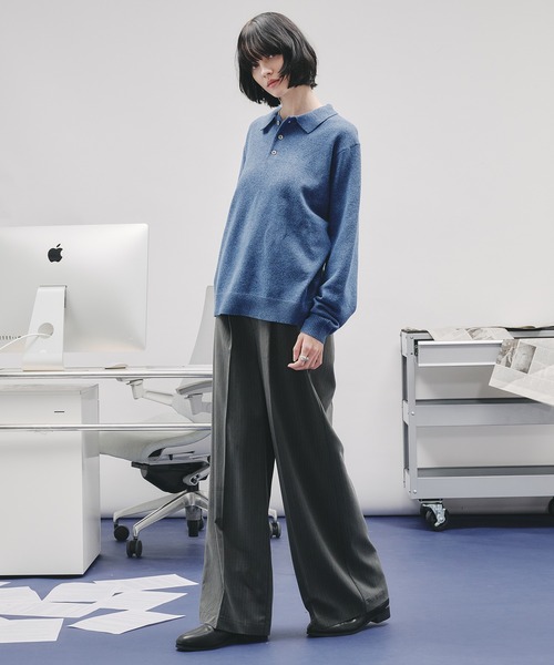 BASIC HIGH-GAUGE KNIT POLO/ベーシックハイゲージニットポロ