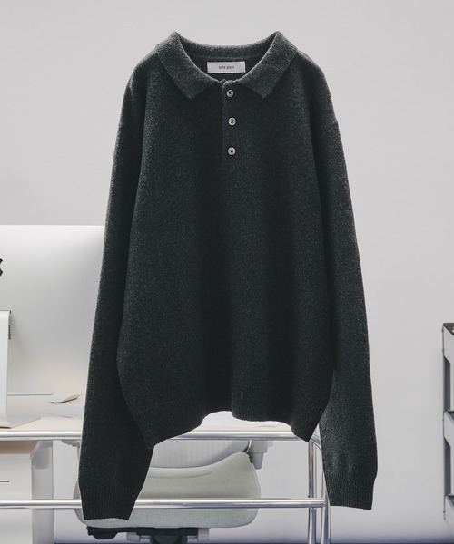 BASIC HIGH-GAUGE KNIT POLO/ベーシックハイゲージニットポロ（ニット