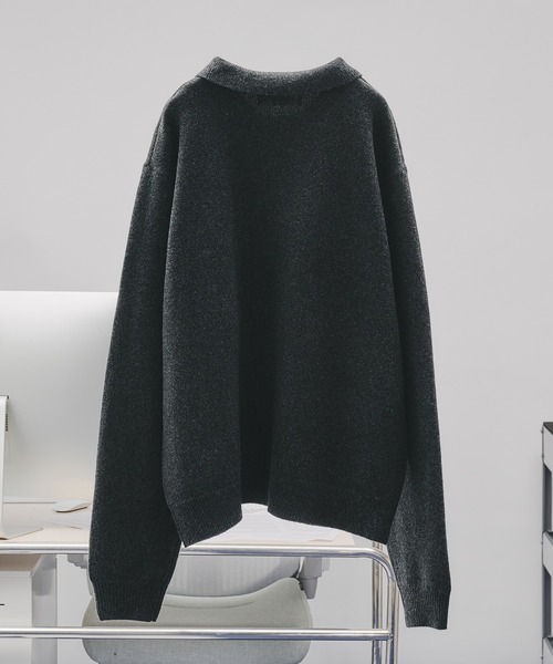 【hhh】美品✨Tone ウールローゲージ knit polo ニットポロ 美品 TONE WOOL LOW GAUGE KNIT POLO - メルカリ