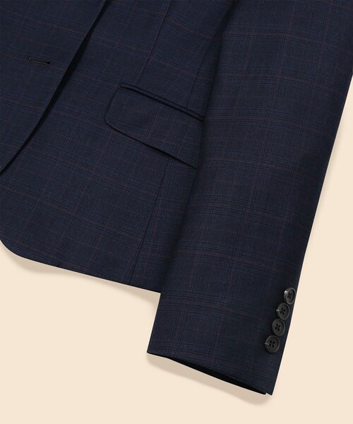 BROOKS BROTHERS(ブルックスブラザーズ)の「ウール グレンチェック シングル2ボタンジャケット(テーラードジャケット・レディース・ネイビー・8/6/4/2/0)」の3枚目の写真