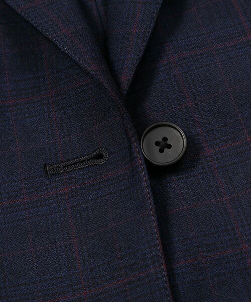 BROOKS BROTHERS(ブルックスブラザーズ)の「ウール グレンチェック シングル2ボタンジャケット(テーラードジャケット・レディース・ネイビー・8/6/4/2/0)」の4枚目の写真