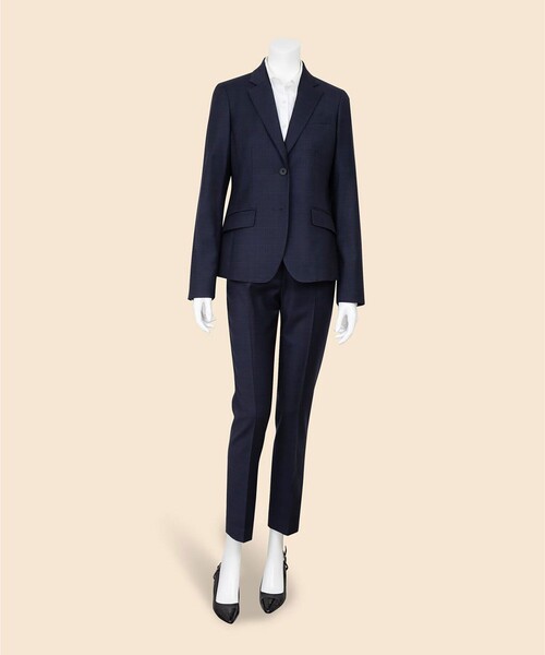 BROOKS BROTHERS(ブルックスブラザーズ)の「ウール グレンチェック シングル2ボタンジャケット(テーラードジャケット・レディース・ネイビー・8/6/4/2/0)」の7枚目の写真