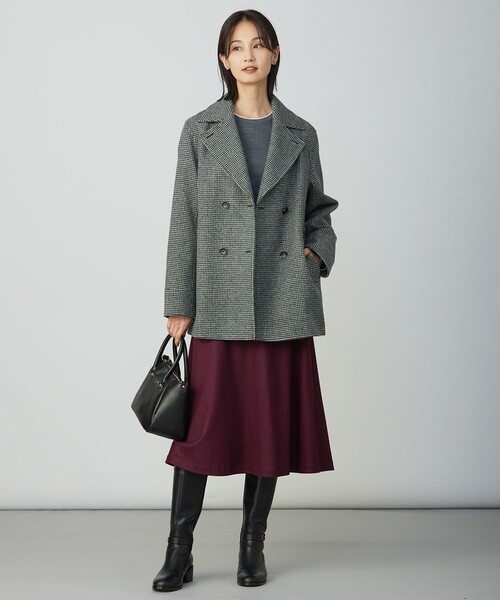 J.PRESS Ladies(J.プレス レディス)の「ウールスムース スカート(スカート・レディース・ワイン系/ベージュ系/ネイビー系/ライトグレー系・XXS/S/XS)」の13枚目の写真