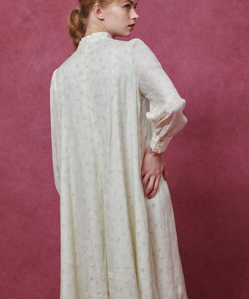 LOULOU WILLOUGHBY】KEYジャガードフレアワンピース（ワンピース