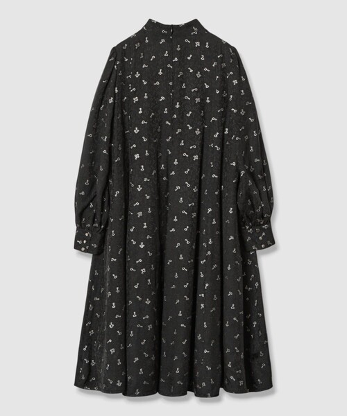 LOULOU WILLOUGHBY ルルウィルビー　ワンピース LOULOU WILLOUGHBY】KEYジャガードフレアワンピース