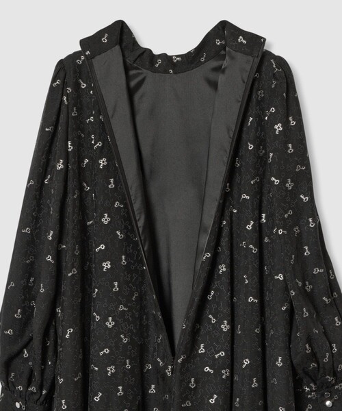 LOULOU WILLOUGHBY ルルウィルビー　ワンピース LOULOU WILLOUGHBY】KEYジャガードフレアワンピース