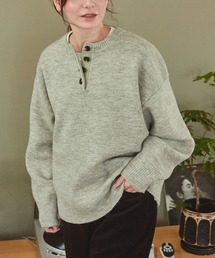 THE CRAFT CREW PRODUCTS（ザクラフトクループロダクツ）の「ヘンリーネックジャガードニットプルオーバー【THE CRAFT CREW PRODUCTS】（ニット/セーター・レディース）」