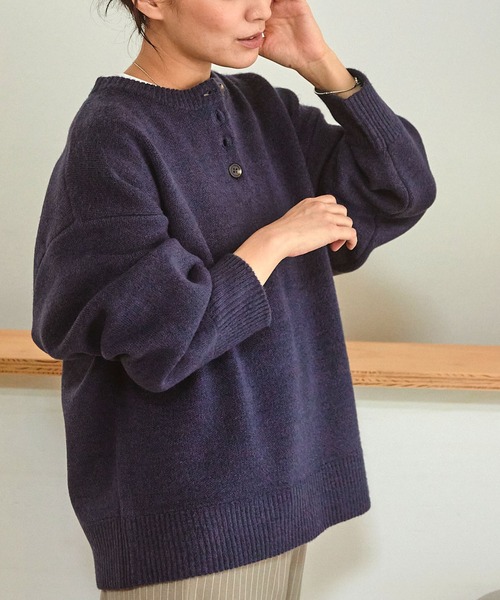 AMERI ジャガードニットプルオーバー AMERICAN HOLIC ニット セーター バイパチTHANKS.ジャガードニットプル