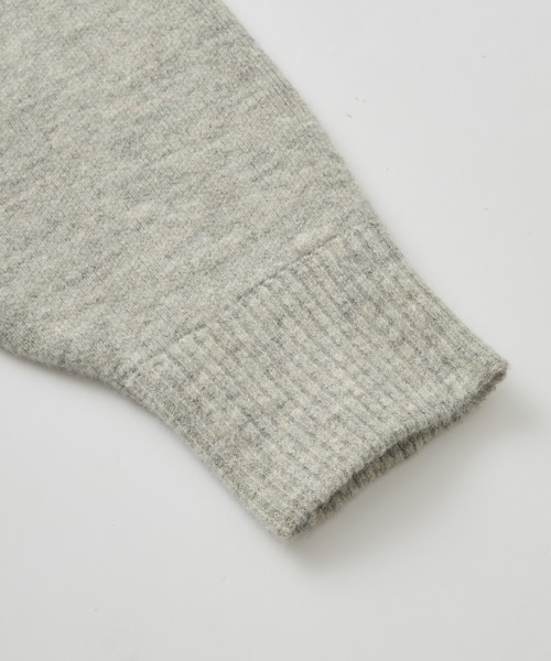 THE CRAFT CREW PRODUCTS（ザクラフトクループロダクツ）の「ヘンリーネックジャガードニットプルオーバー【THE CRAFT CREW PRODUCTS】（ニット/セーター・レディース・グレー/ネイビー/ブラック・FREE）」の9枚目の写真