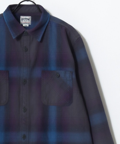 HOUSTON(ヒューストン)の「HOUSTON/ヒューストン Ombre Check Viyella Shirt/オンブレチェック ビエラシャツ/ネルシャツ/レディース メンズ(シャツ/ブラウス・メンズ・ターコイズブルー/ブラウン系その他/オリーブ/ブラウン/レッド/グリーン/レッド系その他/ネイビー/ブラック/カーキ/グレー/ブルー/ブラック系その他/ブラウン系その他2/ブラック系その他2/ブルー系その他/グリーン系その他/レッド系その他3/ブルー系その他2/ライトグレー/グリーン系その他2/レッド系その他2/パープル・L/XL/M)」の19枚目の写真