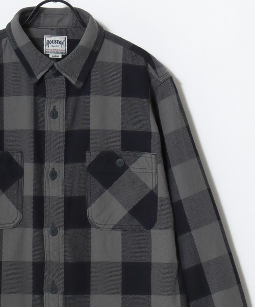 HOUSTON(ヒューストン)の「HOUSTON/ヒューストン Ombre Check Viyella Shirt/オンブレチェック ビエラシャツ/ネルシャツ/レディース メンズ(シャツ/ブラウス・メンズ・ターコイズブルー/ブラウン系その他/オリーブ/ブラウン/レッド/グリーン/レッド系その他/ネイビー/ブラック/カーキ/グレー/ブルー/ブラック系その他/ブラウン系その他2/ブラック系その他2/ブルー系その他/グリーン系その他/レッド系その他3/ブルー系その他2/ライトグレー/グリーン系その他2/レッド系その他2/パープル・L/XL/M)」の3枚目の写真
