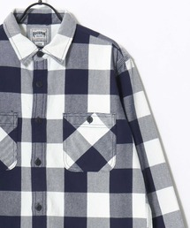HOUSTON/ヒューストン Ombre Check Viyella Shirt/オンブレチェック ビエラシャツ/ネルシャツ/レディース メンズ