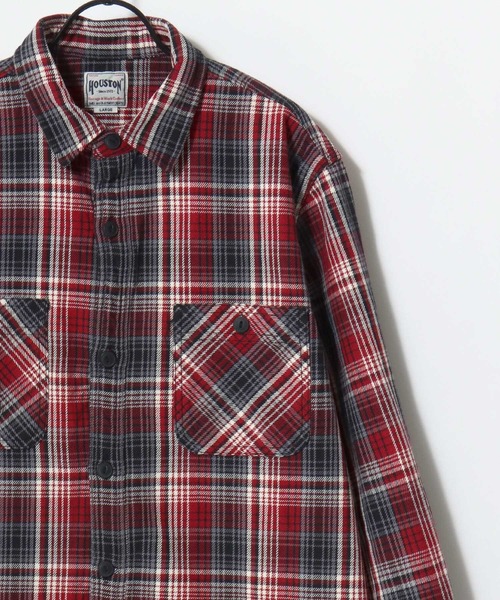 HOUSTON(ヒューストン)の「HOUSTON/ヒューストン Ombre Check Viyella Shirt/オンブレチェック ビエラシャツ/ネルシャツ/レディース メンズ(シャツ/ブラウス・メンズ・ターコイズブルー/ブラウン系その他/オリーブ/ブラウン/レッド/グリーン/レッド系その他/ネイビー/ブラック/カーキ/グレー/ブルー/ブラック系その他/ブラウン系その他2/ブラック系その他2/ブルー系その他/グリーン系その他/レッド系その他3/ブルー系その他2/ライトグレー/グリーン系その他2/レッド系その他2/パープル・L/XL/M)」の22枚目の写真