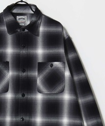 HOUSTON(q[Xg)HOUSTON/q[Xg Ombre Check Viyella Shirt/Iu`FbN rGVc/lVc/fB[X Y(Vc/uEX)