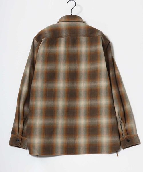 HOUSTON（ヒューストン）の「HOUSTON/ヒューストン Ombre Check Viyella Shirt/オンブレチェック ビエラシャツ/ネルシャツ/レディース メンズ（シャツ/ブラウス・メンズ・ターコイズブルー/ブラウン系その他/オリーブ/ブラウン/レッド/グリーン/レッド系その他/ネイビー/ブラック/カーキ/グレー/ブルー/ブラック系その他・L/XL/M）」の21枚目の写真