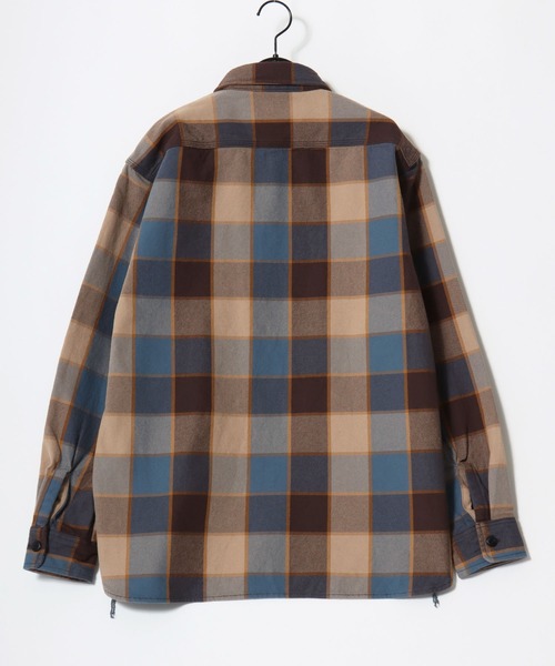 HOUSTON（ヒューストン）の「HOUSTON/ヒューストン Ombre Check Viyella Shirt/オンブレチェック ビエラシャツ/ネルシャツ/レディース メンズ（シャツ/ブラウス・メンズ・ターコイズブルー/ブラウン系その他/オリーブ/ブラウン/レッド/グリーン/レッド系その他/ネイビー/ブラック/カーキ/グレー/ブルー/ブラック系その他・L/XL/M）」の17枚目の写真