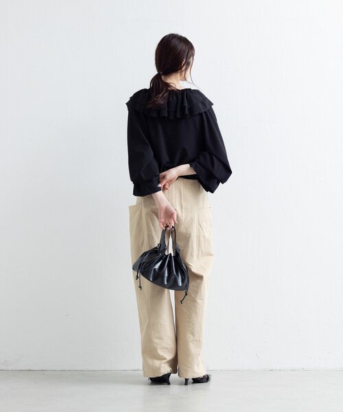 2025AWカタログ】フリルリボンブラウス（シャツ/ブラウス