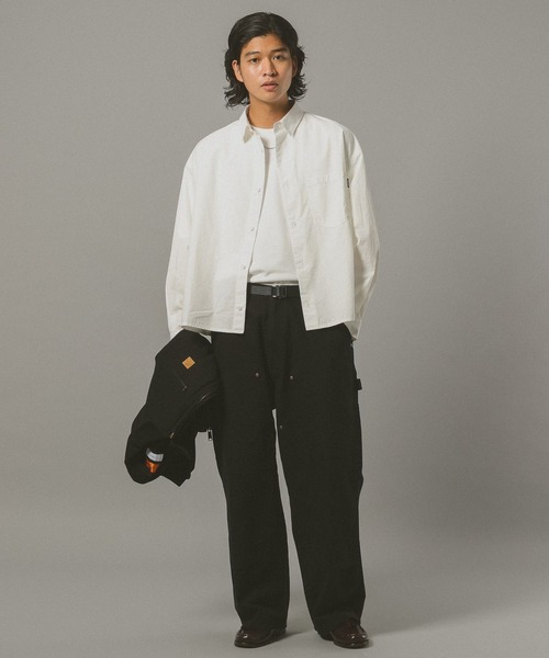 RED KAP（レッドキャップ）の「【RED KAP】別注/クロップドシャツ（シャツ/ブラウス・メンズ・ブラック/ホワイト/イエロー・MEDIUM/LARGE）」の4枚目の写真