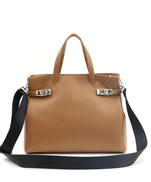 SMIR NASLI(サミールナスリ)の「W金具付き2WAYトートバッグ/A4対応(トートバッグ・レディース・ブラック/ベージュ・FREE)」の5枚目の写真