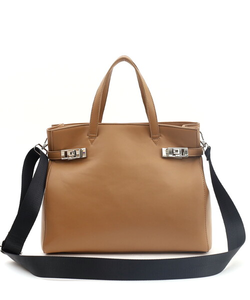 SMIR NASLI(サミールナスリ)の「W金具付き2WAYトートバッグ/A4対応(トートバッグ・レディース・ブラック/ベージュ・FREE)」の10枚目の写真