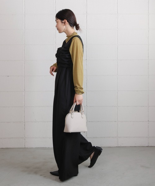 Bou Jeloud（ブージュルード）の「ベアツイストオールインワン（つなぎ/オールインワン・レディース・ブラック/グレイッシュベージュ・38）」の7枚目の写真