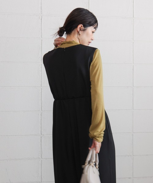 Bou Jeloud（ブージュルード）の「ベアツイストオールインワン（つなぎ/オールインワン・レディース・ブラック/グレイッシュベージュ・38）」の10枚目の写真