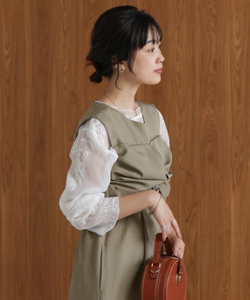 Bou Jeloud（ブージュルード）の「ベアツイストオールインワン（つなぎ/オールインワン・レディース・ブラック/グレイッシュベージュ・38）」の16枚目の写真