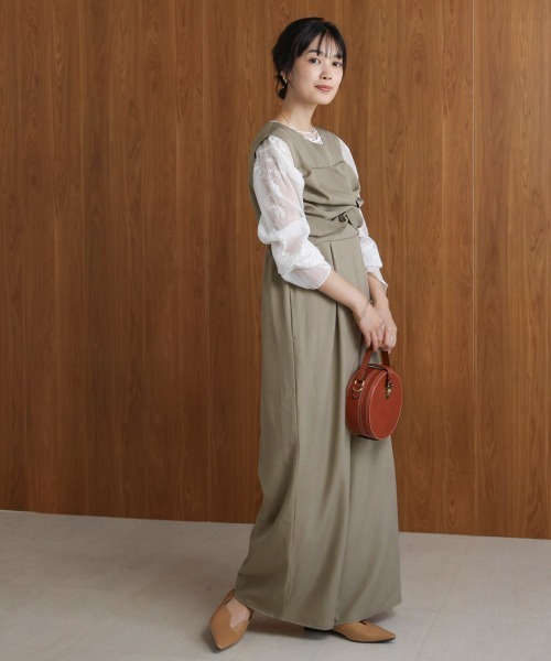 Bou Jeloud（ブージュルード）の「ベアツイストオールインワン（つなぎ/オールインワン・レディース・ブラック/グレイッシュベージュ・38）」の19枚目の写真