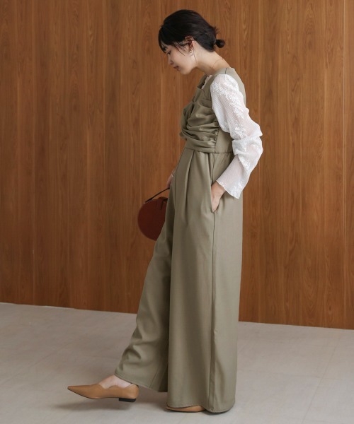 Bou Jeloud（ブージュルード）の「ベアツイストオールインワン（つなぎ/オールインワン・レディース・ブラック/グレイッシュベージュ・38）」の21枚目の写真