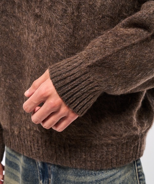 shaggy knit polo/シャギーニットポロ（ポロシャツ）｜Elanque