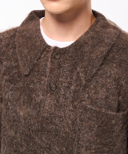 shaggy knit polo/シャギーニットポロ（ポロシャツ）｜Elanque