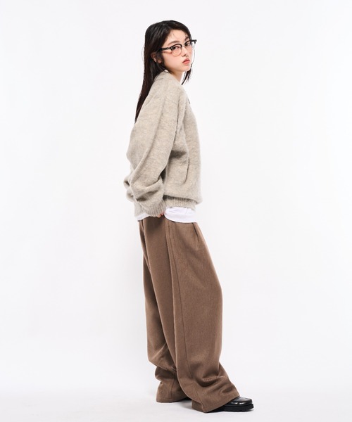 shaggy knit polo/シャギーニットポロ（ポロシャツ）｜Elanque