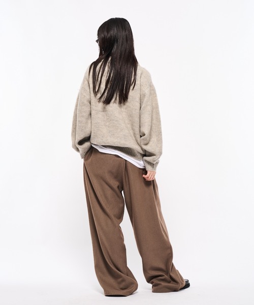 Elanque シャギーニットポロ【10月頭まで】 shaggy knit polo/シャギーニットポロ（ポロシャツ）｜Elanque