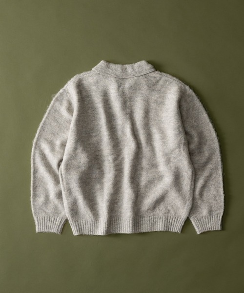 Elanque シャギーニットポロ【10月頭まで】 Elanque（エランク）の「shaggy knit polo/シャギーニットポロ